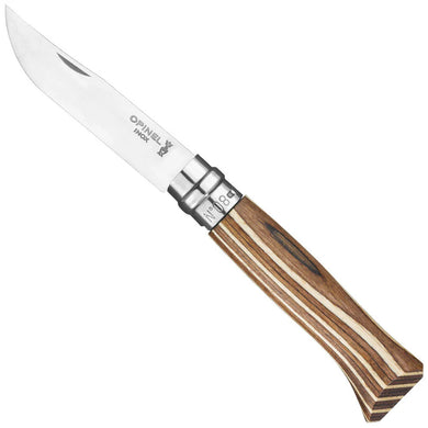 No.08 Laminated Repurposed Birch Folding Knives: OPINEL USA