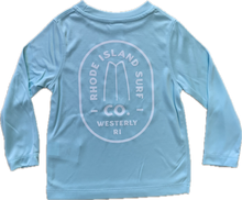 Load image into Gallery viewer, Toddler Westerly Brand Long Sleeve Surf Tee (UPF 50) - Icy Blue