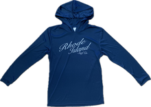 Load image into Gallery viewer, Youth Hooded Long Sleeve Surf Tee (UPF 50) - RI Surf Co Signature
