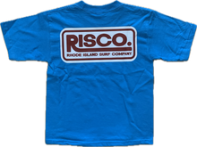 Load image into Gallery viewer, Youth RISCO Patch Tee (Marine)- Rhode Island Surf Co.