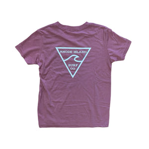 Kids Youth Premium Tee (Mauve) - Rhode Island Surf Co.