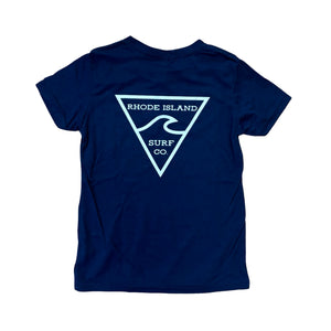 Kids Youth Premium Tee (Navy) - Rhode Island Surf Co.