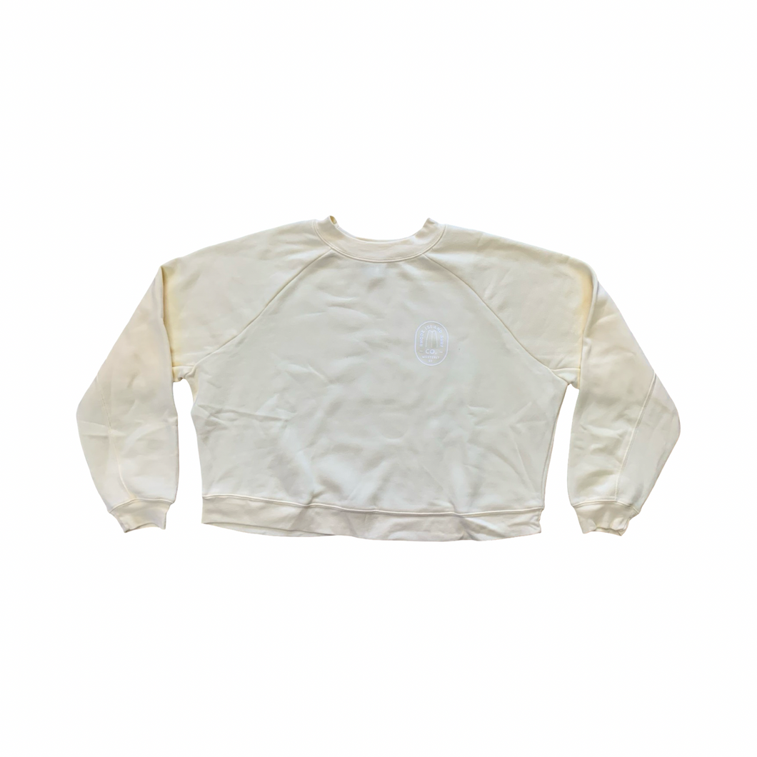 Women’s Westerly Fish Brand Cropped Crewneck (Yellow Pastel) - Rhode Island Surf Co.