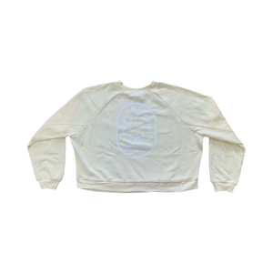 Women’s Westerly Fish Brand Cropped Crewneck (Yellow Pastel) - Rhode Island Surf Co.