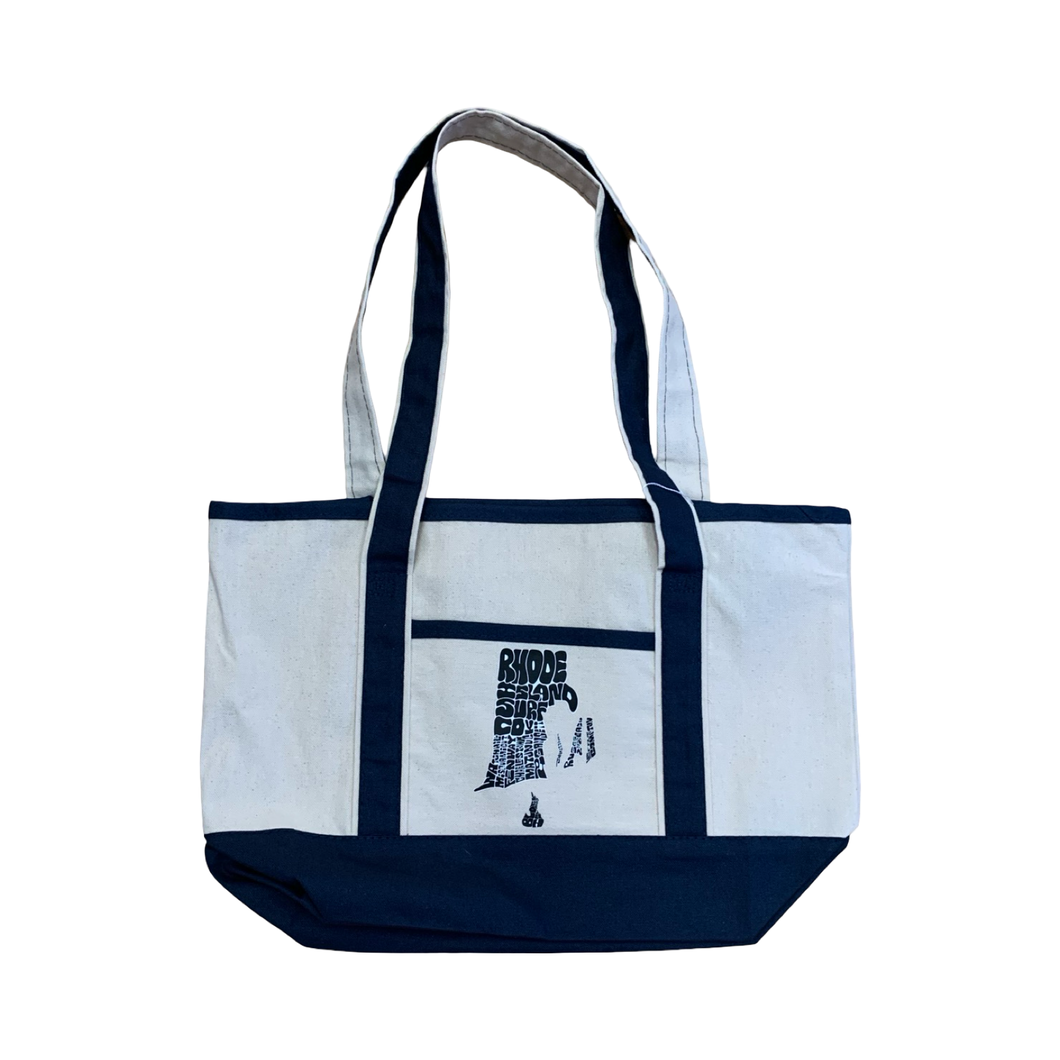 Day Tote Bag - Beaches - Rhode Island Surf Co (Navy)