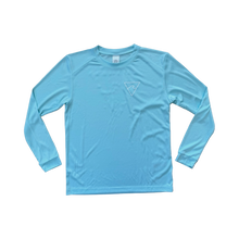Load image into Gallery viewer, Youth Long Sleeve Surf Tee (UPF 50) - Icy Blue