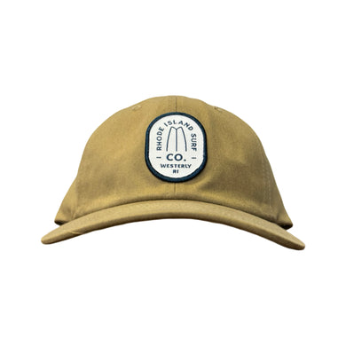 Westerly Brand Patch 6 Panel Dad Hat (Driftwood) - Rhode Island Surf Co.