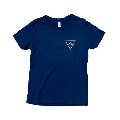 Kids Youth Premium Tee (Navy) - Rhode Island Surf Co.