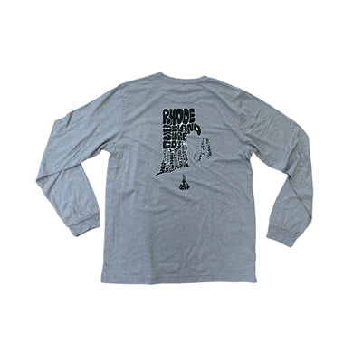 Beaches Long Sleeve Tee (Athletic Grey) - Rhode Island Surf Co.