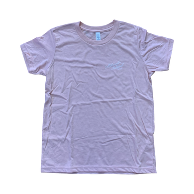 Youth Premium Signature Logo Tee (Pink Coral) - Rhode Island Surf Co.