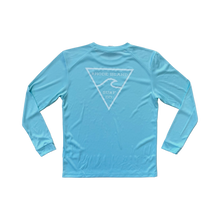 Load image into Gallery viewer, Youth Long Sleeve Surf Tee (UPF 50) - Icy Blue