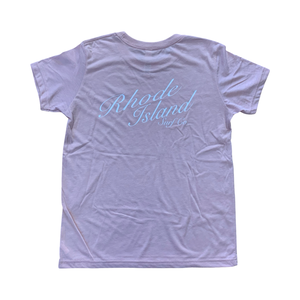 Youth Premium Signature Logo Tee (Pink Coral) - Rhode Island Surf Co.
