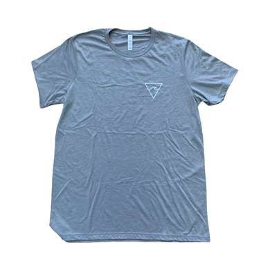 RISC Premium Tee in Grey Tri-blend (White Logo)- Rhode Island Surf Co.