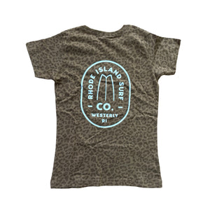 Women's Westerly Brand Tee in Leopard - Rhode Island Surf Co.