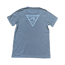 Load image into Gallery viewer, RISC Premium Tee in Grey Tri-blend (White Logo)- Rhode Island Surf Co.