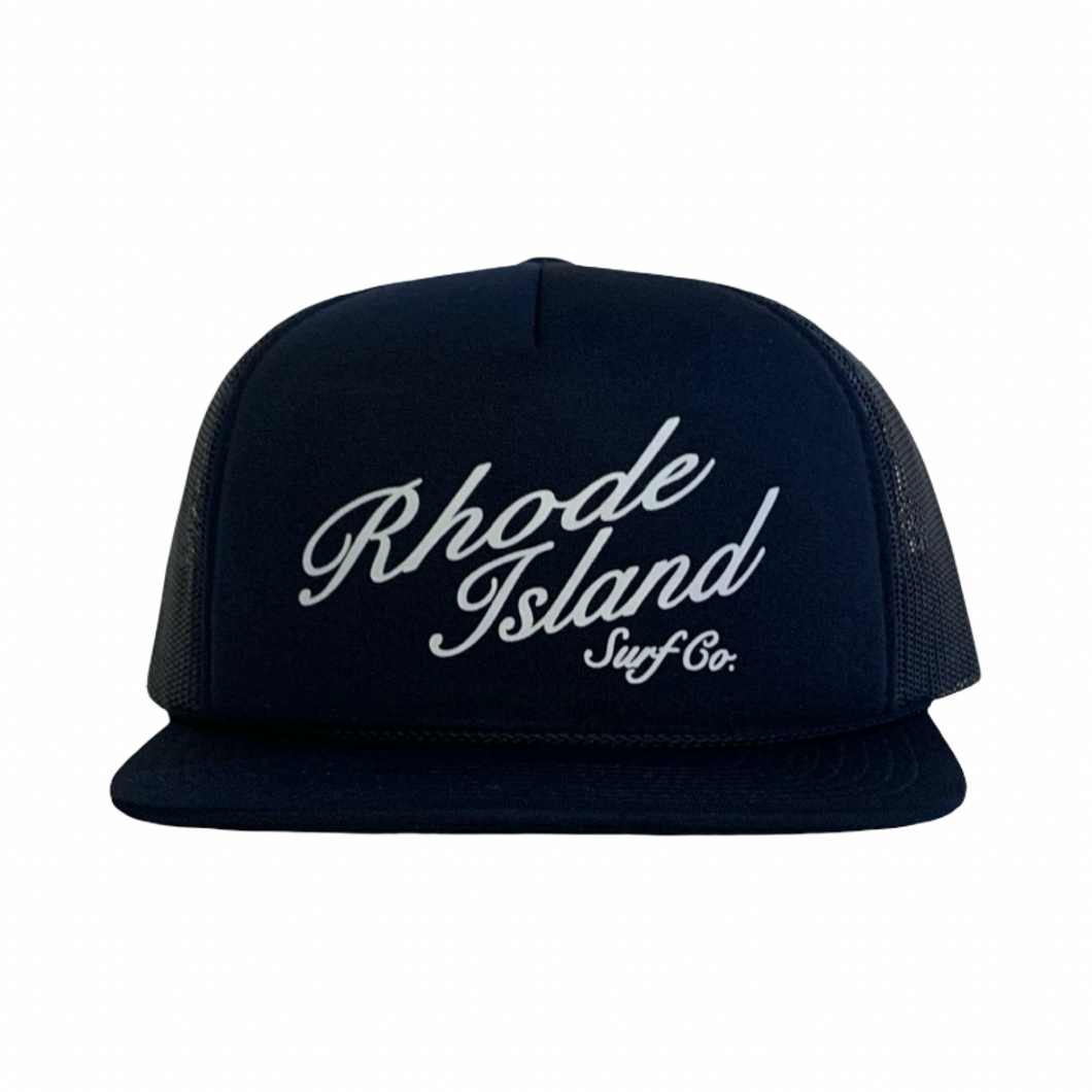 (Youth) Class Signature Foam Trucker Hat (Black) - Rhode Island Surf Co.