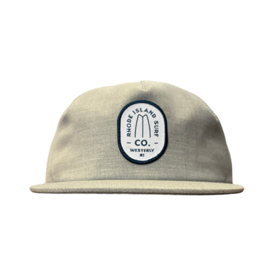 Westerly Brand Patch 1 Panel Chambrey Trucker Hat (Heather Grey)- Rhode Island Surf Co.