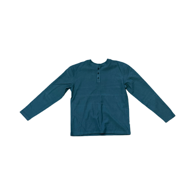 Vintage Terry Long Sleeve Henley- Rhythm