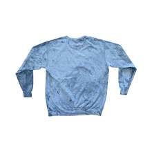 Load image into Gallery viewer, Acid Washed Grey Blue Signature Logo Sweater - Rhode Island Surf Co.
