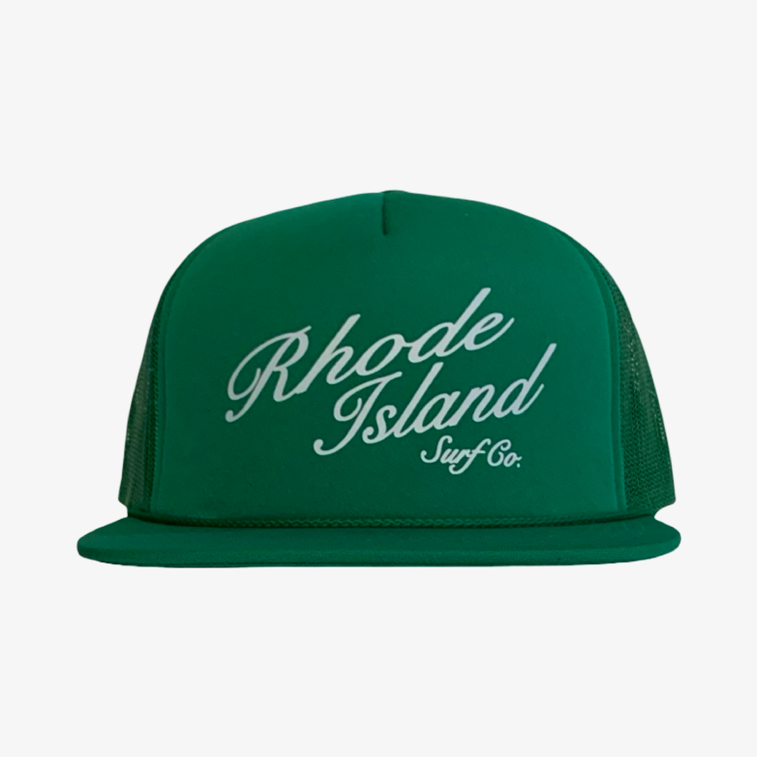 Class Signature Foam Trucker Hat (Green) - Rhode Island Surf Co.