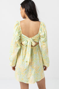 Magnolia Floral Long Sleeve mini Dress - Rhythm