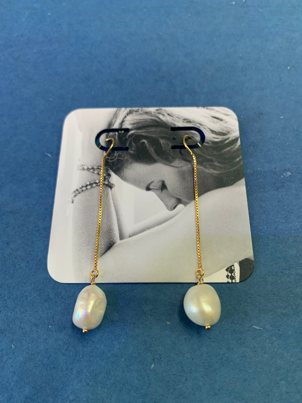 14KGF Freshwater Pearl Earrings - Olia