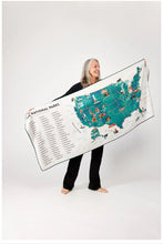 Load image into Gallery viewer, 59 Parks: US Map Towel - Nomadix