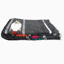 Load image into Gallery viewer, Charcoal Baja Fish Yoga Blanket - Rhode Island surf Co.