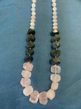 Load image into Gallery viewer, 14KGF Labradorite Rose Quartz Necklace - Olia