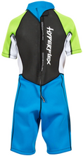 Load image into Gallery viewer, Children&#39;s Access 2mm Back Zip Spring Suit Blue/Green/White -Hyperflex