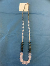 Load image into Gallery viewer, 14KGF Labradorite Rose Quartz Necklace - Olia