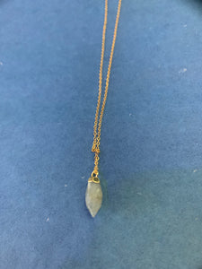 14KGF Labradorite Chain Necklace - Olia