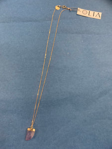 14KGF Chain Amethyst Necklace - Olia