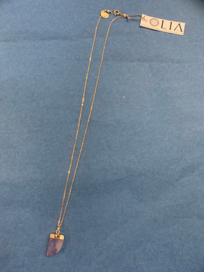 14KGF Chain Amethyst Necklace - Olia