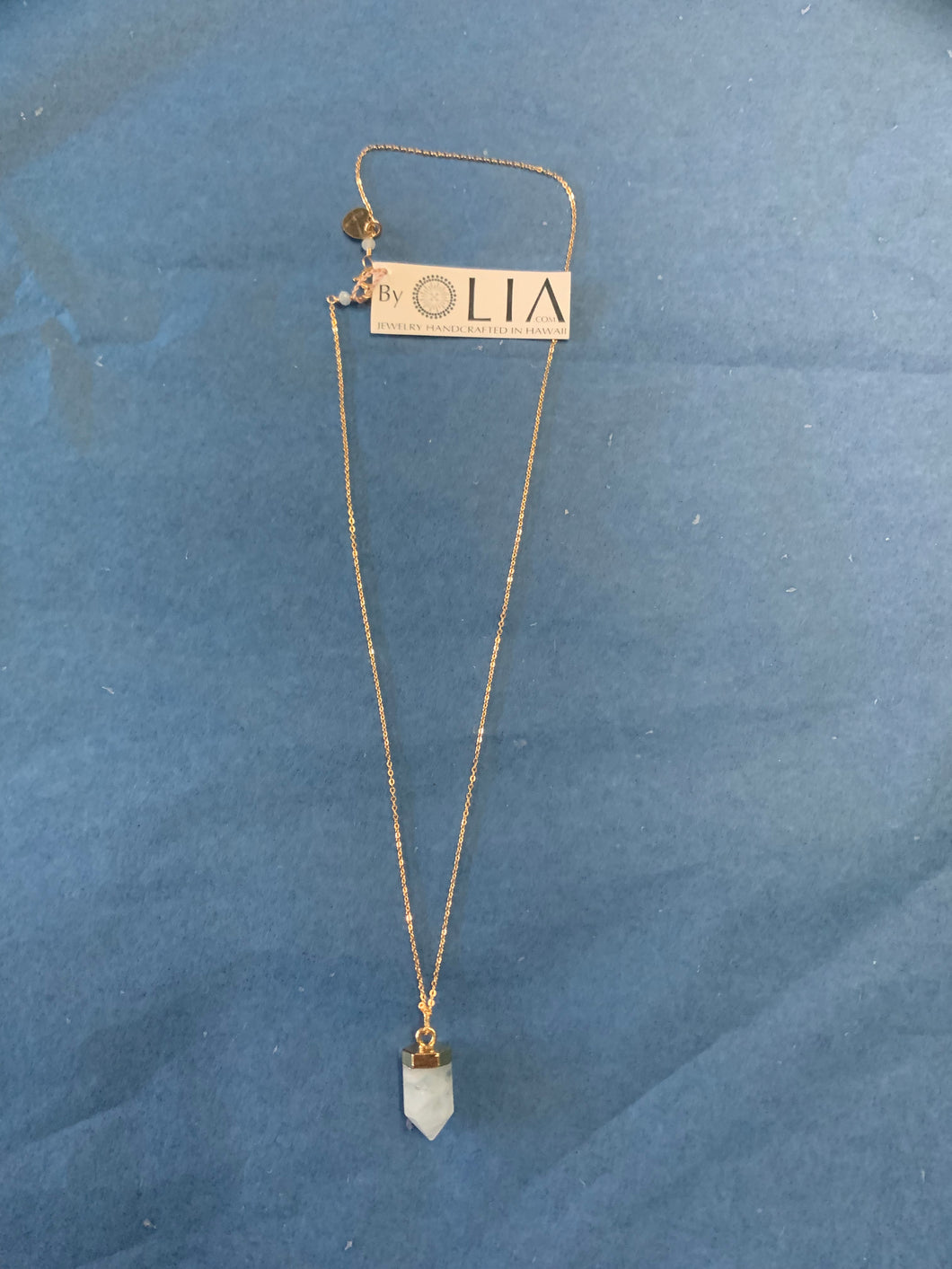 14KGF Aquamarine Necklace - Olia