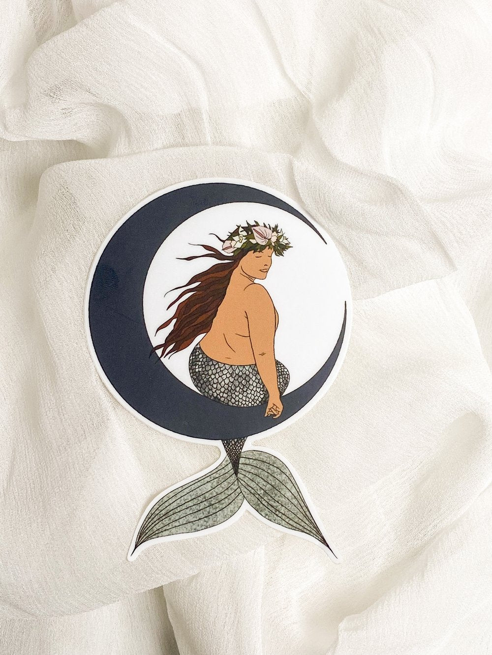 Lunar Mermaid Sticker - Fierce Design