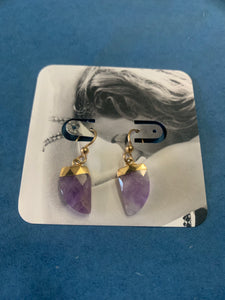 14KGF Amethyst Earrings - Olia