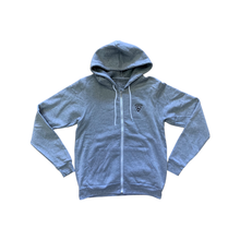 Load image into Gallery viewer, Embroidered Shop Zip Hoodie (Grey) - Rhode Island Surf Co.
