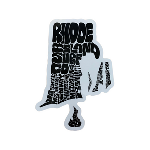 3" Beaches Sticker - Rhode Island Surf Co.