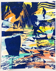 8" x 10" Surfy Art Project Artwork Limited Edition 8 of 10 - Surfy Art Project