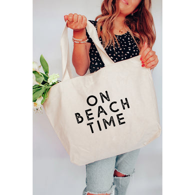 On Beach Time Tote