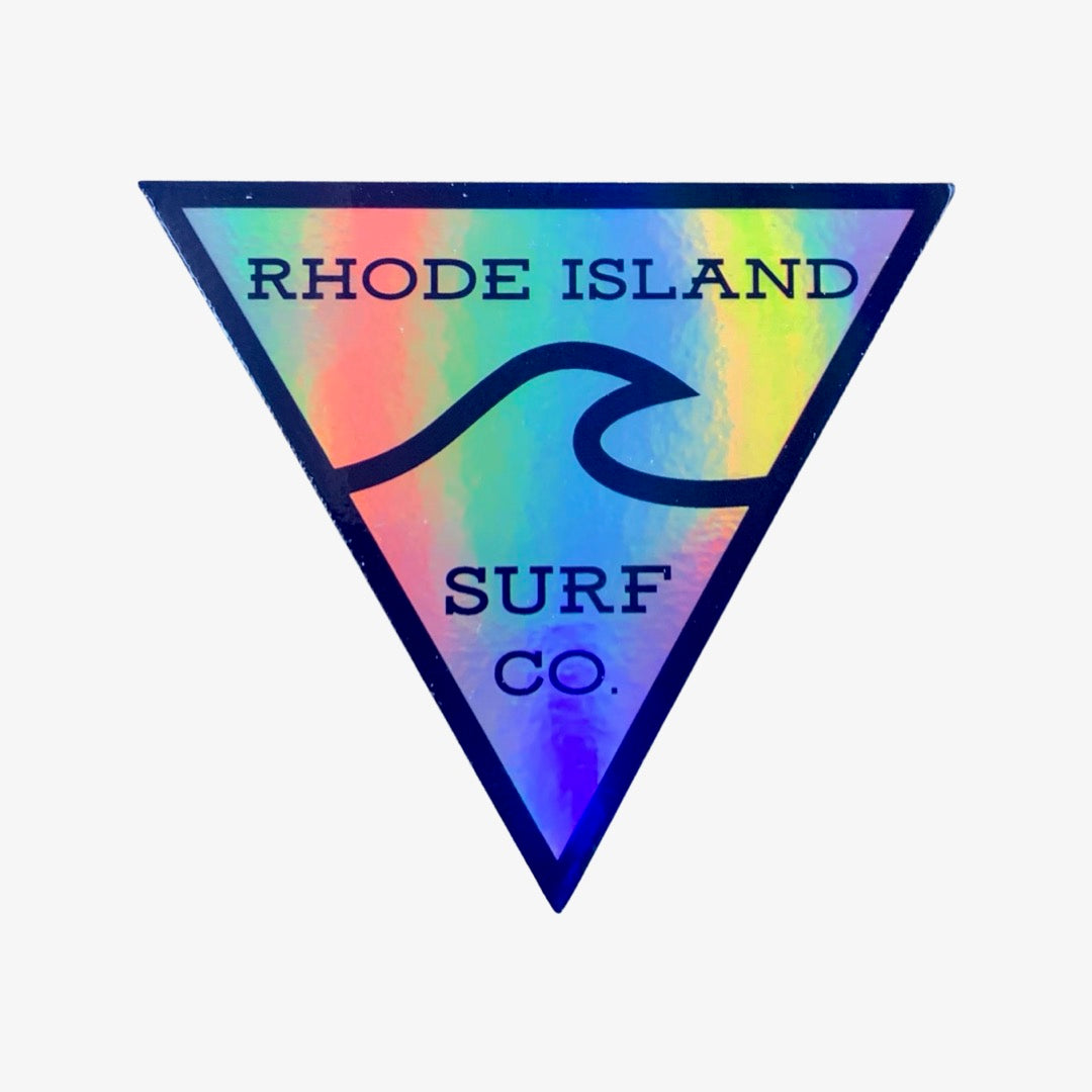 RISC Holographic Logo sticker - Rhode Island Surf Co.